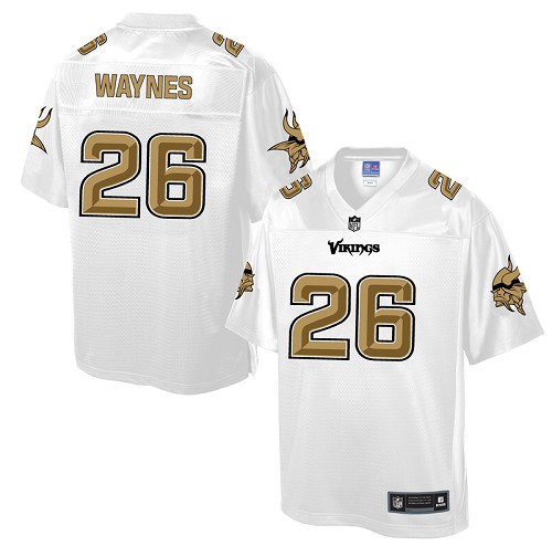 Men's Game Trae Waynes Nike Jersey White - #26 Pro Line Fashion NFL Minnesota Vikings